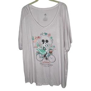 Disney Parks Epcot Flower & Garden Festival 2020 Minnie Mouse bicycle Shirt XL